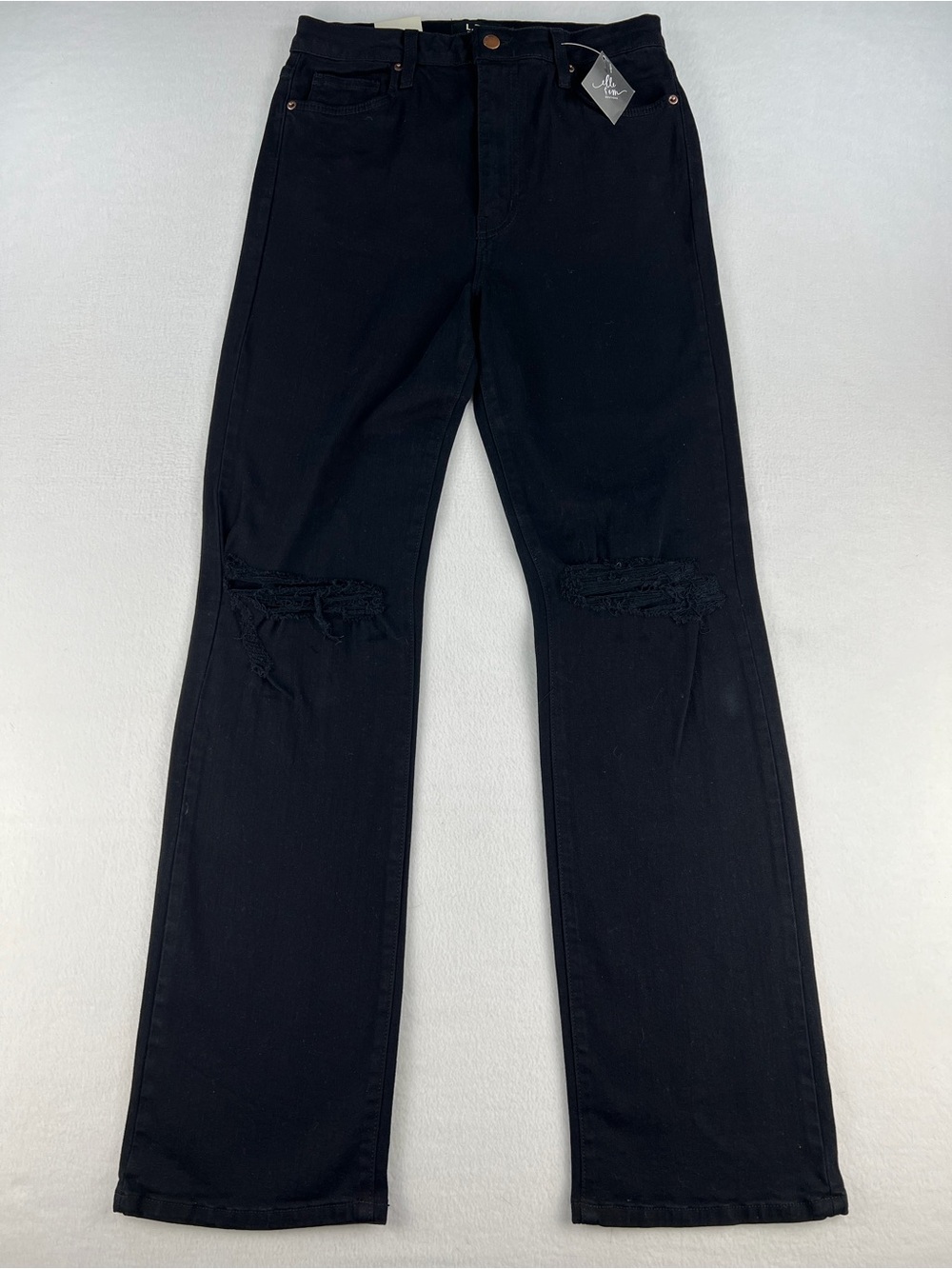 NWT LTJ Letter To Juliet Venice Jeans High Waist Straight Leg Distressed Sz 28